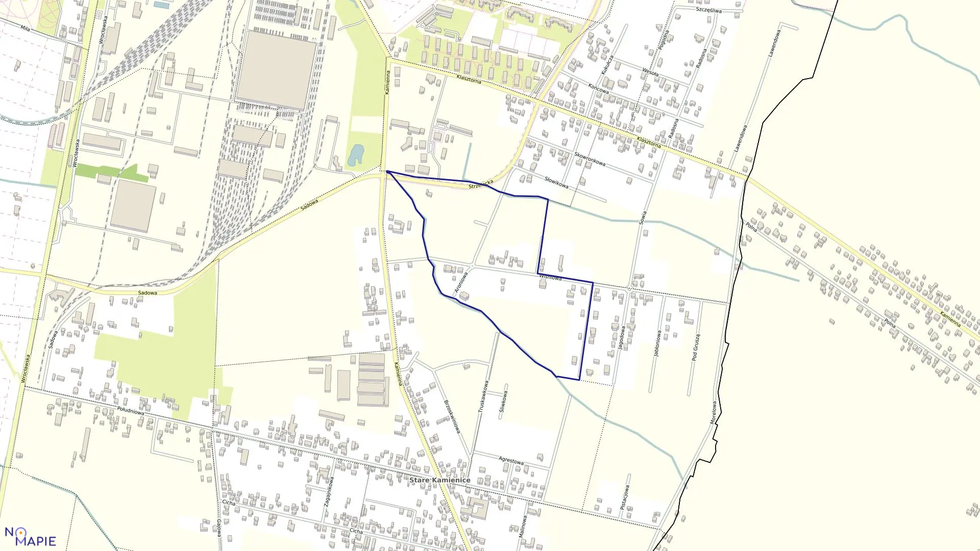 Mapa obrębu 128 w mieście Ostrów Wielkopolski