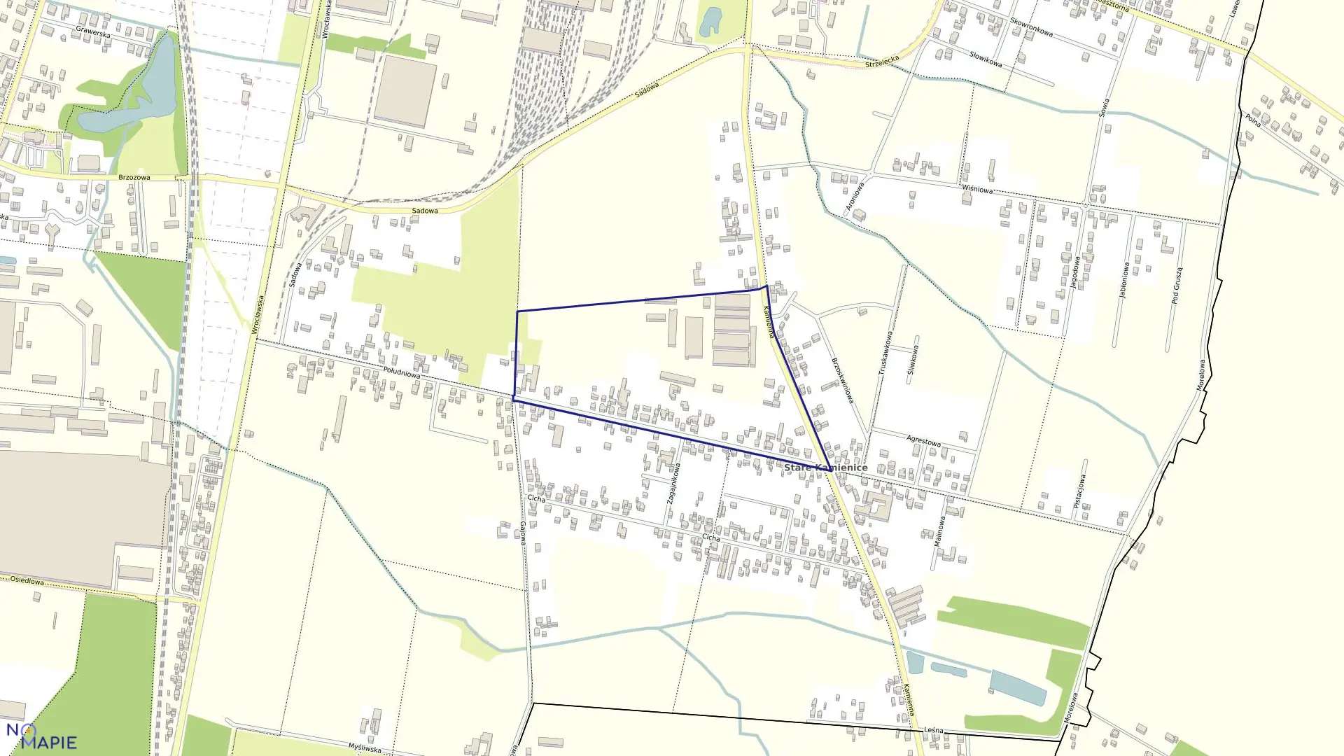 Mapa obrębu 131 w mieście Ostrów Wielkopolski