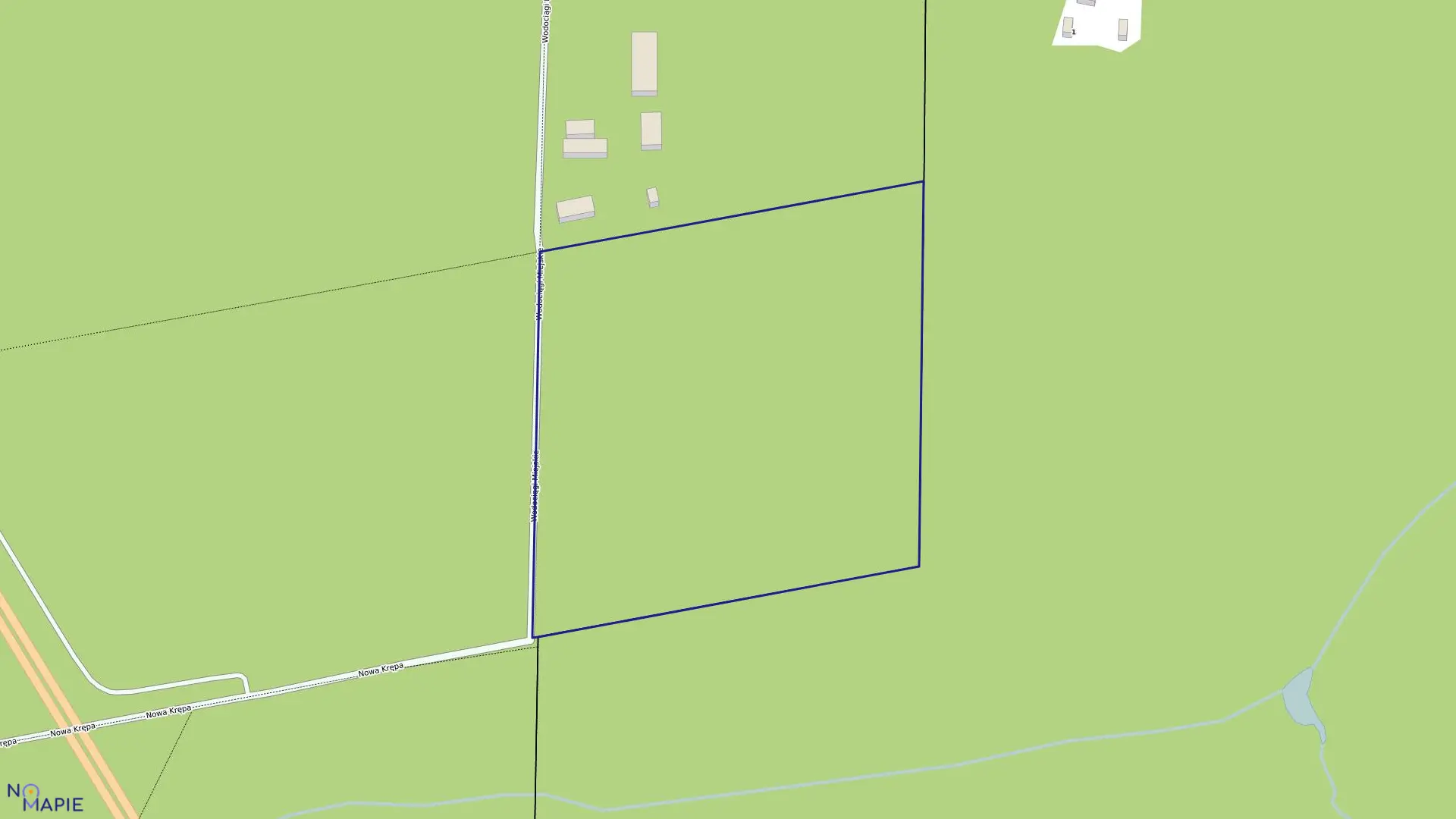 Mapa obrębu 203 w mieście Ostrów Wielkopolski